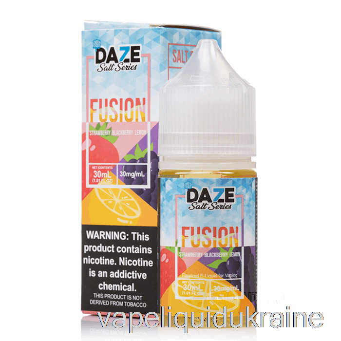 Vape Ukraine ICED Strawberry Blackberry Lemon - 7 Daze Fusion Salt - 30mL 50mg